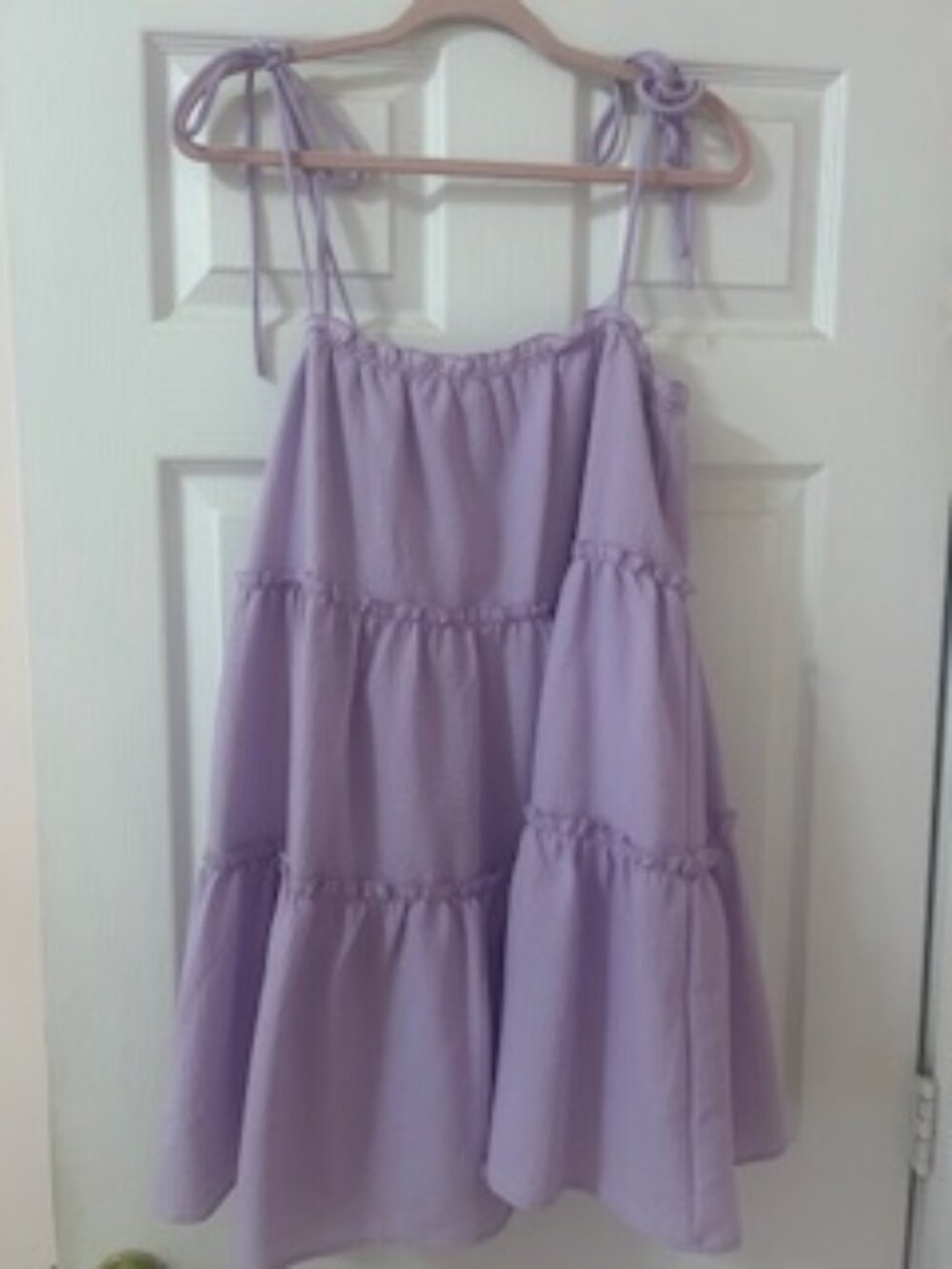 Purple Tie Strap Dress